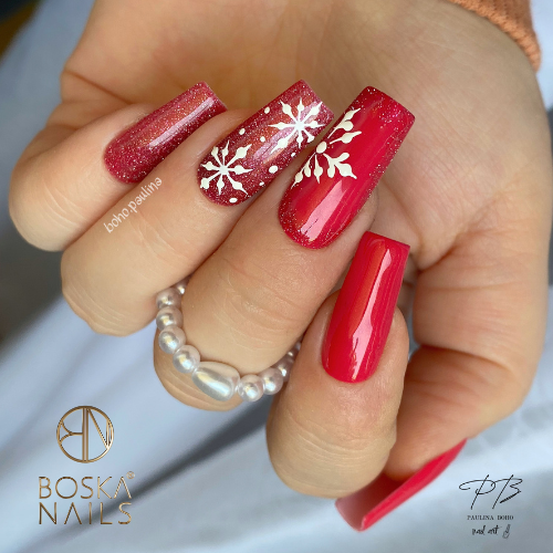 Boska Nails Lakier Hybrydowy Good Day Red Jacket No 386 6ml