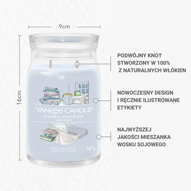 Yankee Candle Signature Świeca Zapachowa Duża A Calm & Quiet Place