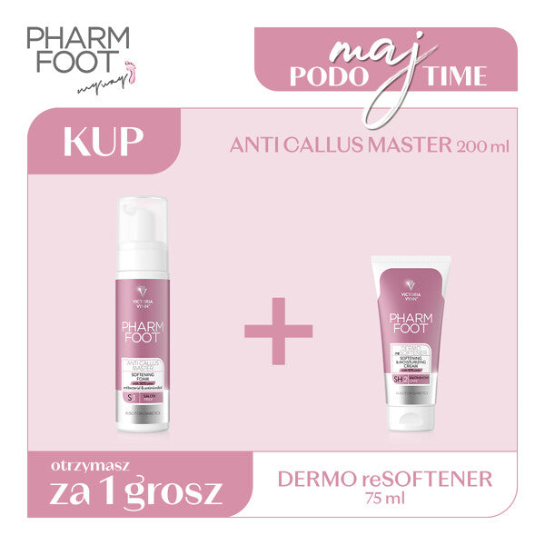 Pharm Foot Zestaw  Anti Callus Master / 200ml + Gratis Dermo Resoftener / 75ml