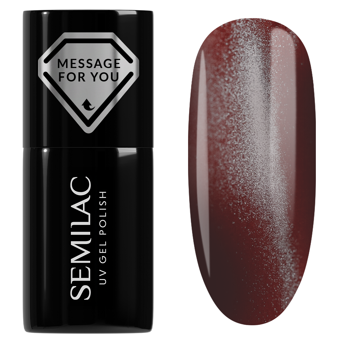 Semilac Lakier Hybrydowy 738 Cherry Choco Jelly Gloss 7 ml