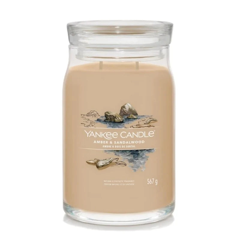 Yankee Candle Signature Świeca Zapachowa Duża Amber & Sandalwood