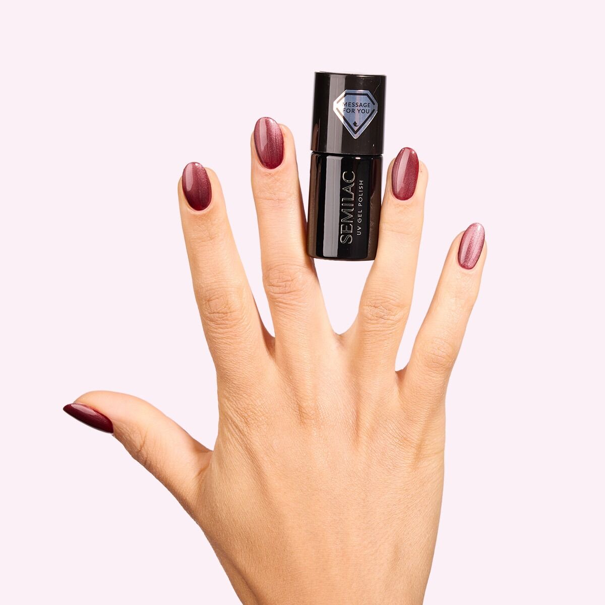 Semilac Lakier Hybrydowy 738 Cherry Choco Jelly Gloss 7 ml