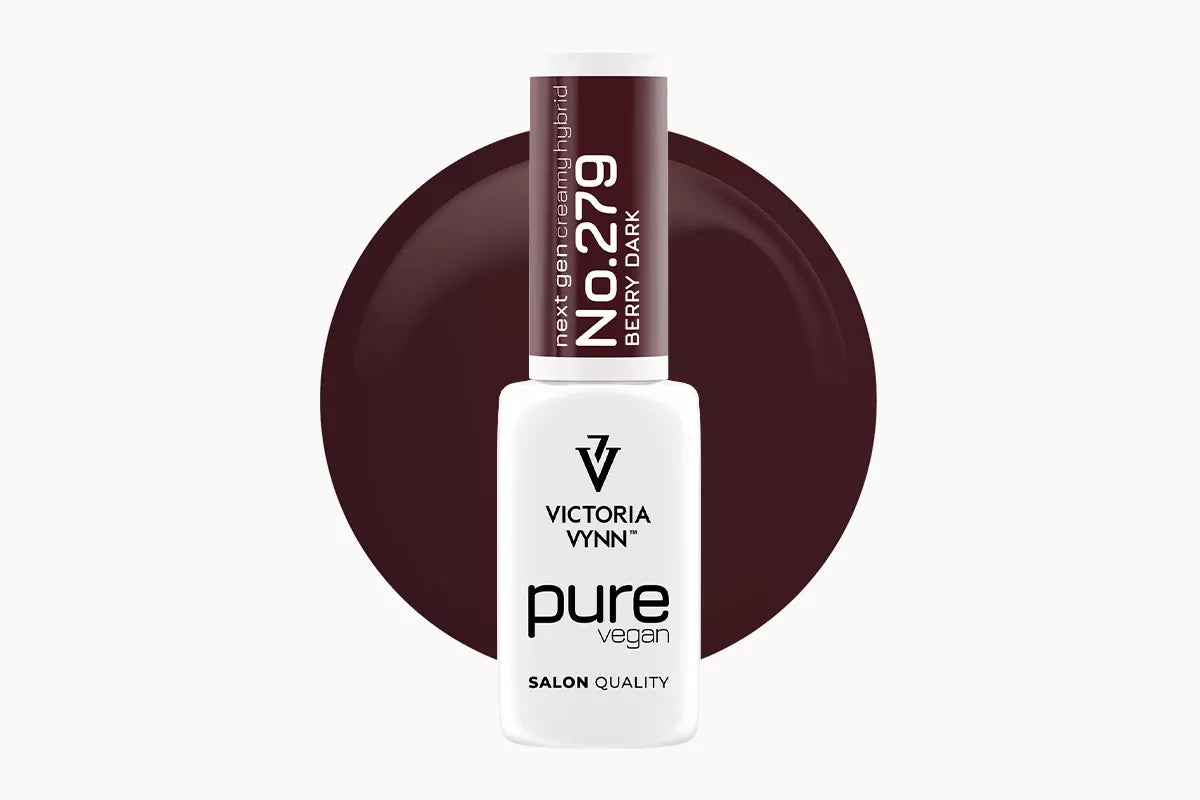Victoria Vynn Lakier Hybrydowy Pure Vegan Creamy Hybrid 279 Berry Dark 8ml