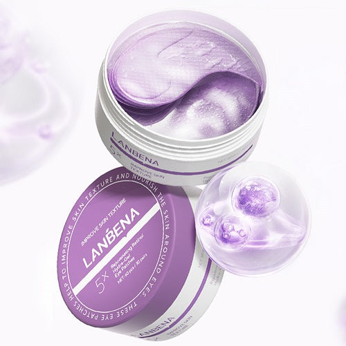 Clavier Lanbena Płatki Żelowe Pod Oczy Retinol Przeciwzmarszczkowe Odmładzające - 60 Szt.