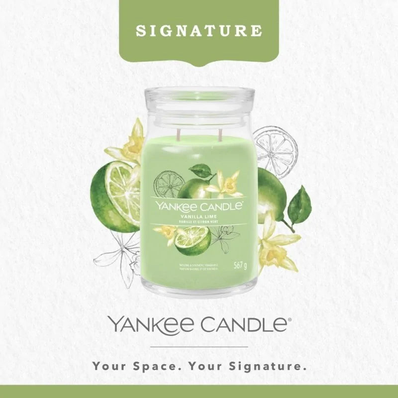 Yankee Candle Signature Świeca Zapachowa Duża Vanilla Lime