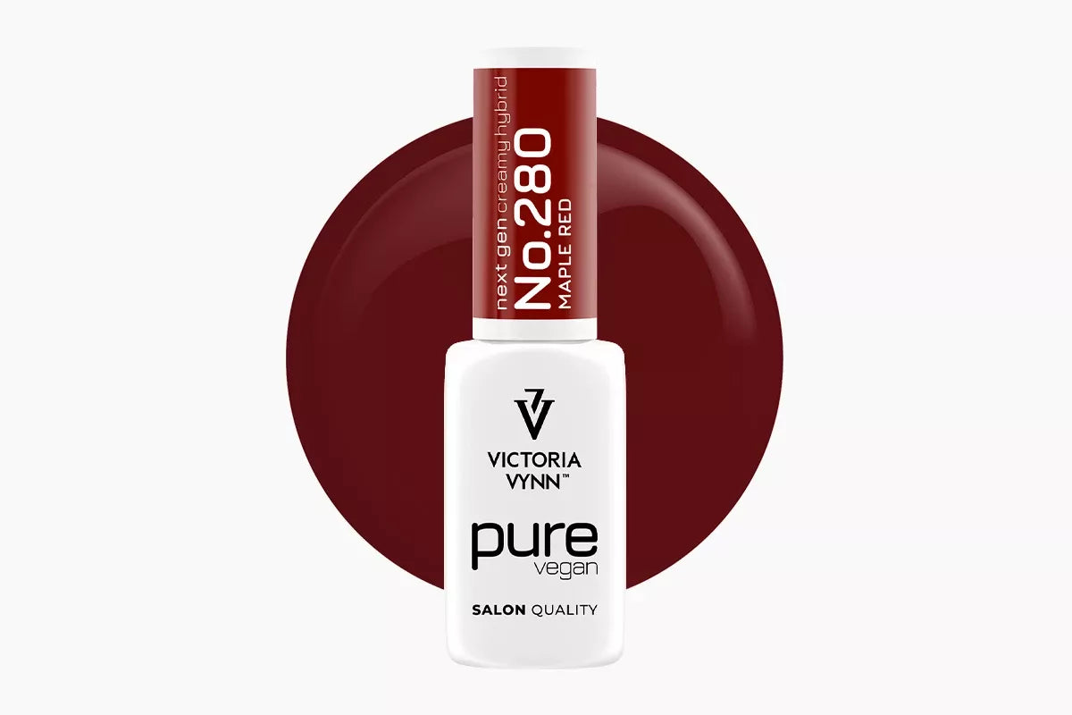 Victoria Vynn Lakier Hybrydowy Pure Vegan Creamy Hybrid 280 Maple Red 8ml