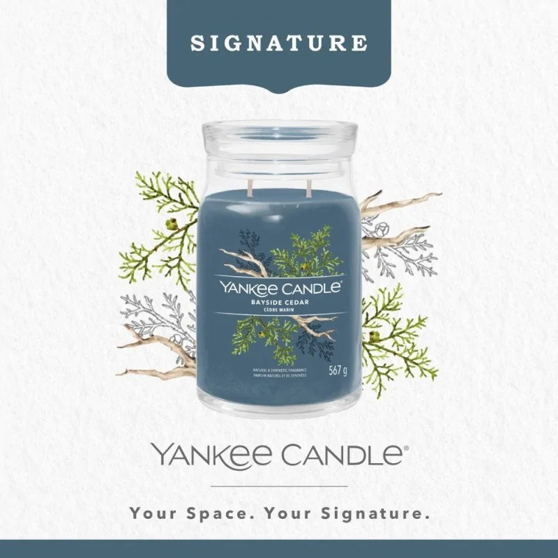 Yankee Candle Signature Świeca Zapachowa Duża  Bayside Cedar