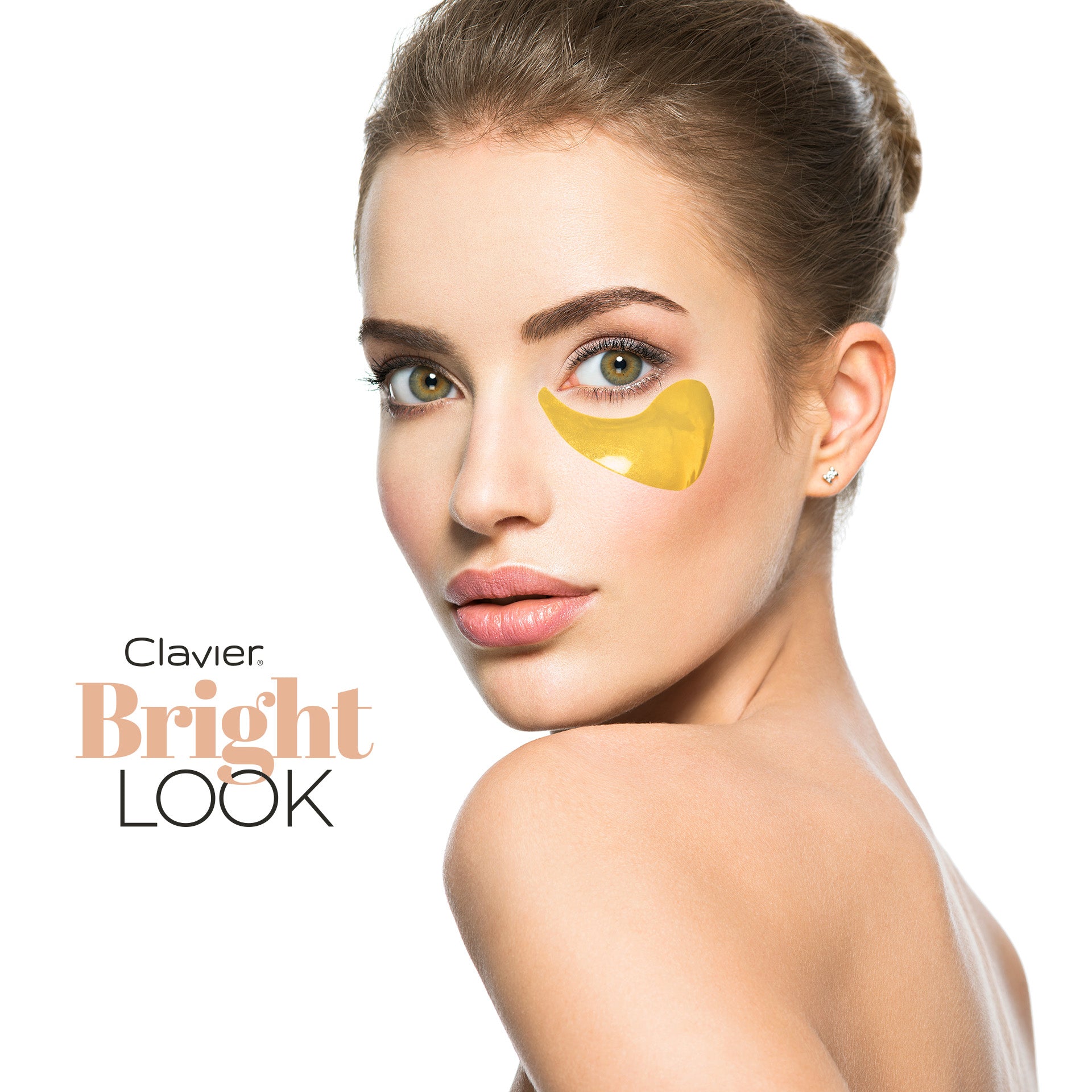Clavier Bright Look Żelowe Płatki Pod Oczy, Wygładzające, Odświeżające, Clavier, Retinol, 60 Szt.