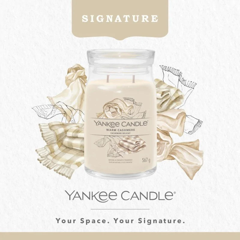 Yankee Candle Signature Świeca Zapachowa Duża Warm Cashmere