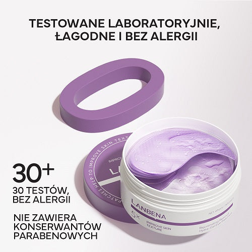 Clavier Lanbena Płatki Żelowe Pod Oczy Retinol Przeciwzmarszczkowe Odmładzające - 60 Szt.