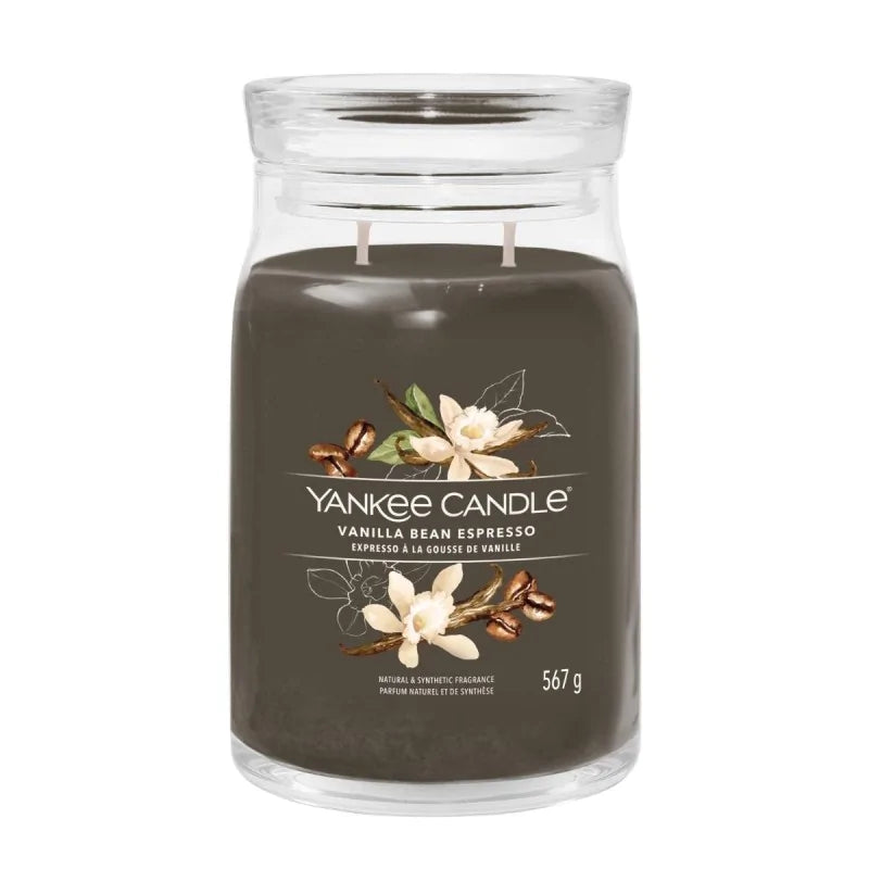 Yankee Candle Signature Świeca Zapachowa Duża Vanilla Bean Espresso