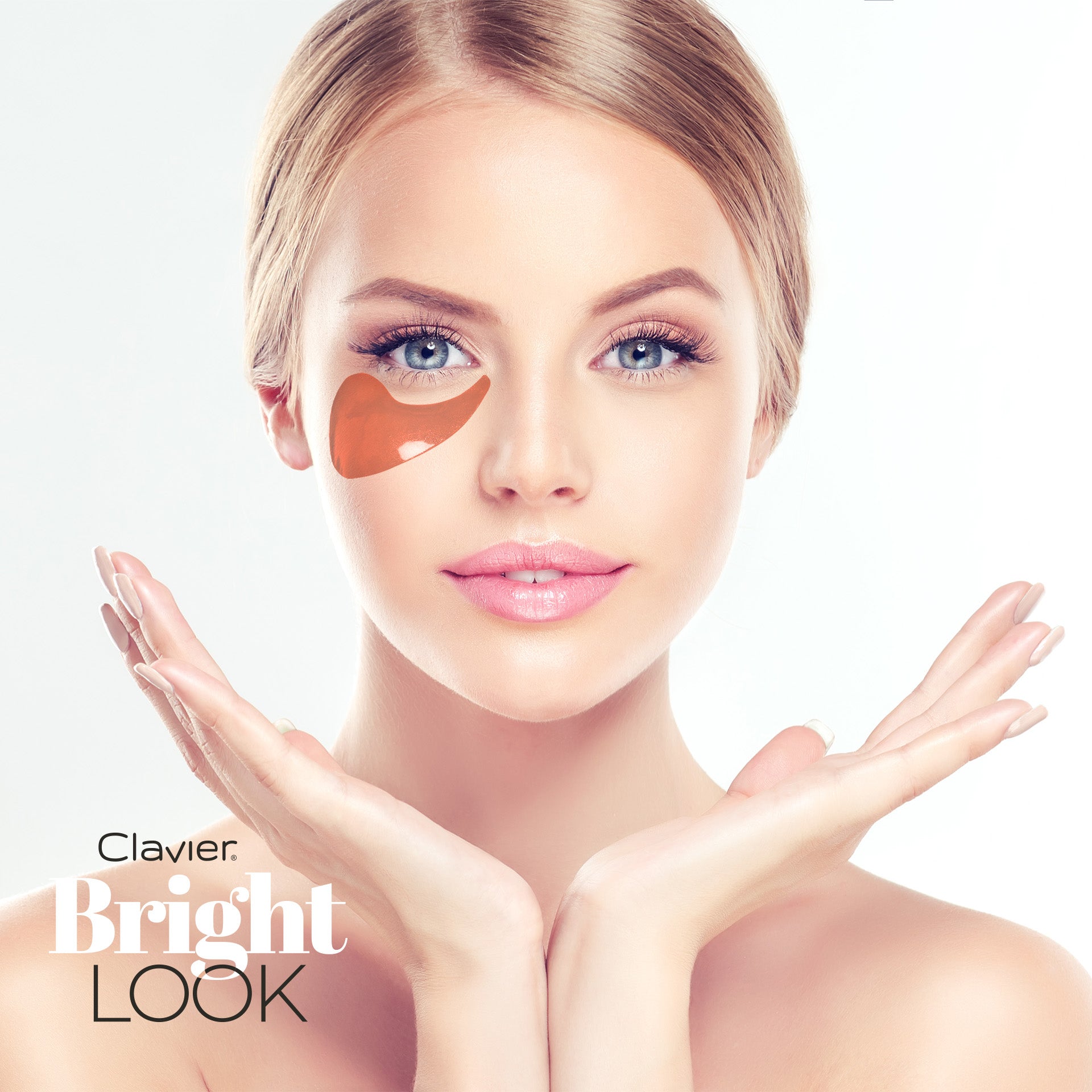 Clavier Bright Look Płatki Pod Oczy, Żelowe, Rozświetlające Vitamina C, 60 Szt.
