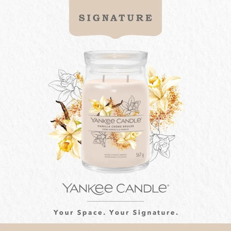 Yankee Candle Signature Świeca Zapachowa Duża Vanilla Creme Brulee