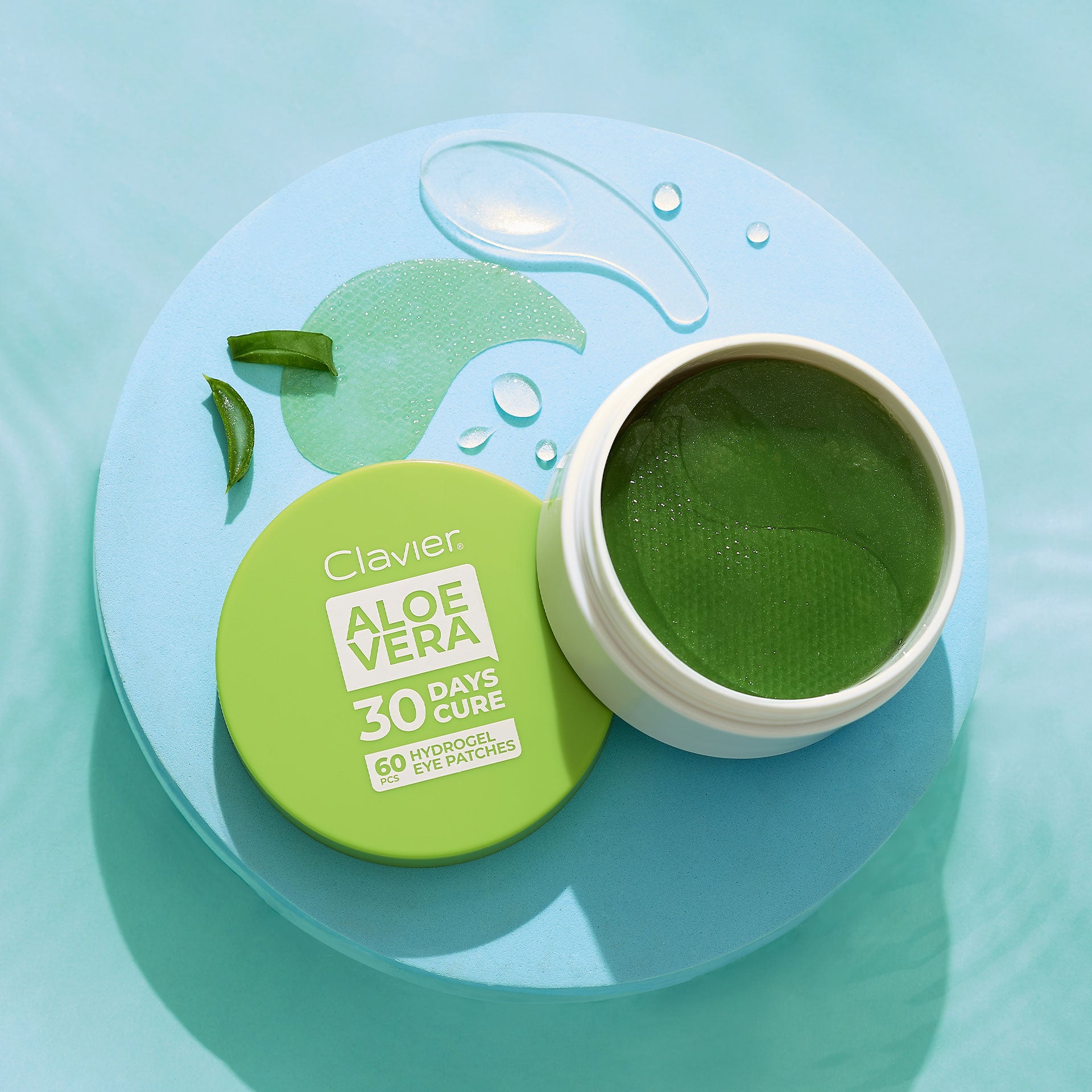 Clavier Hydrożelowe Płatki Pod Oczy Aloe Vera, 60szt.
