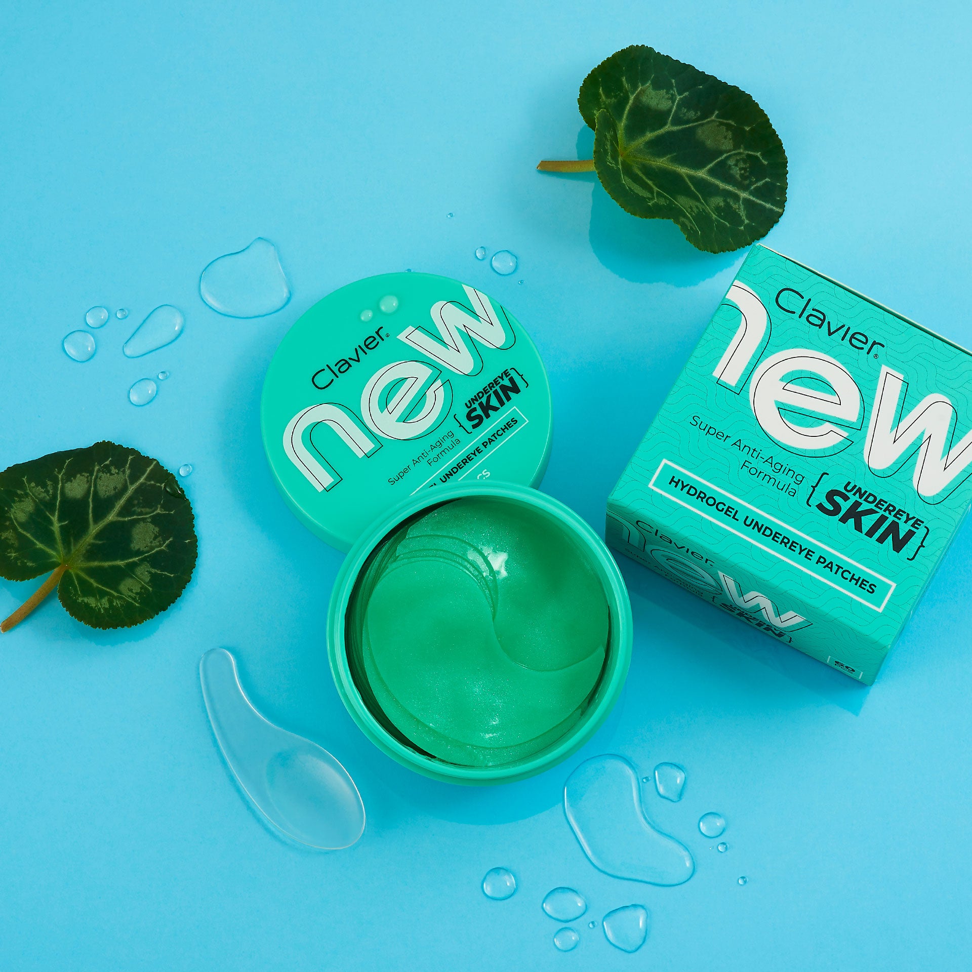 Clavier Płatki Żelowe Pod Oczy New Undereye Skin, Kuracja Odmładzająca, Lifting I Wypełnienie, 60szt.