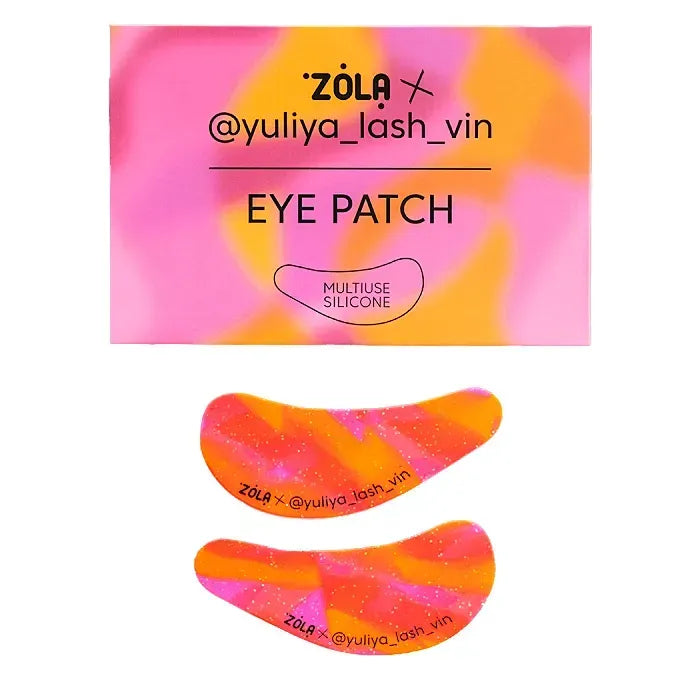 Zola X Yuliya Lash Vin Wielofunkcyjne Silikonowe Plastry Różowo-Pomarańczowe