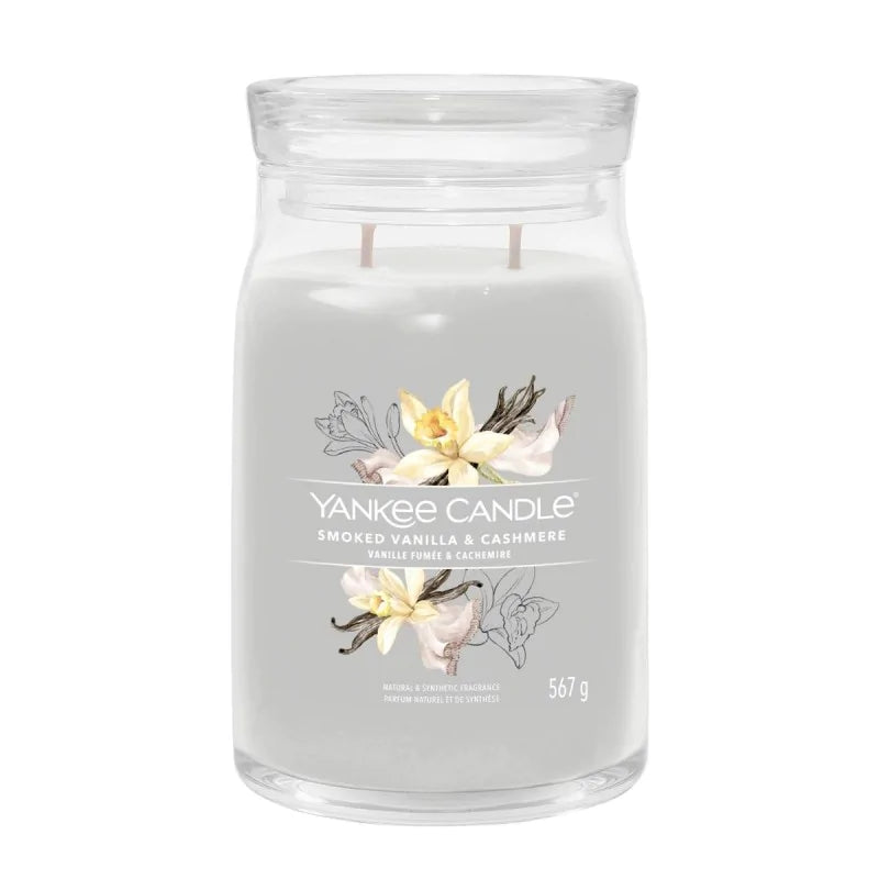 Yankee Candle Signature Świeca Zapachowa Duża Smoked Vanilla & Cashmere