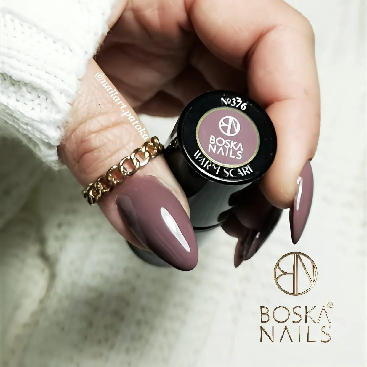 Boska Nails Lakier Hybrydowy Good Day Warm Scarf No 376 6ml