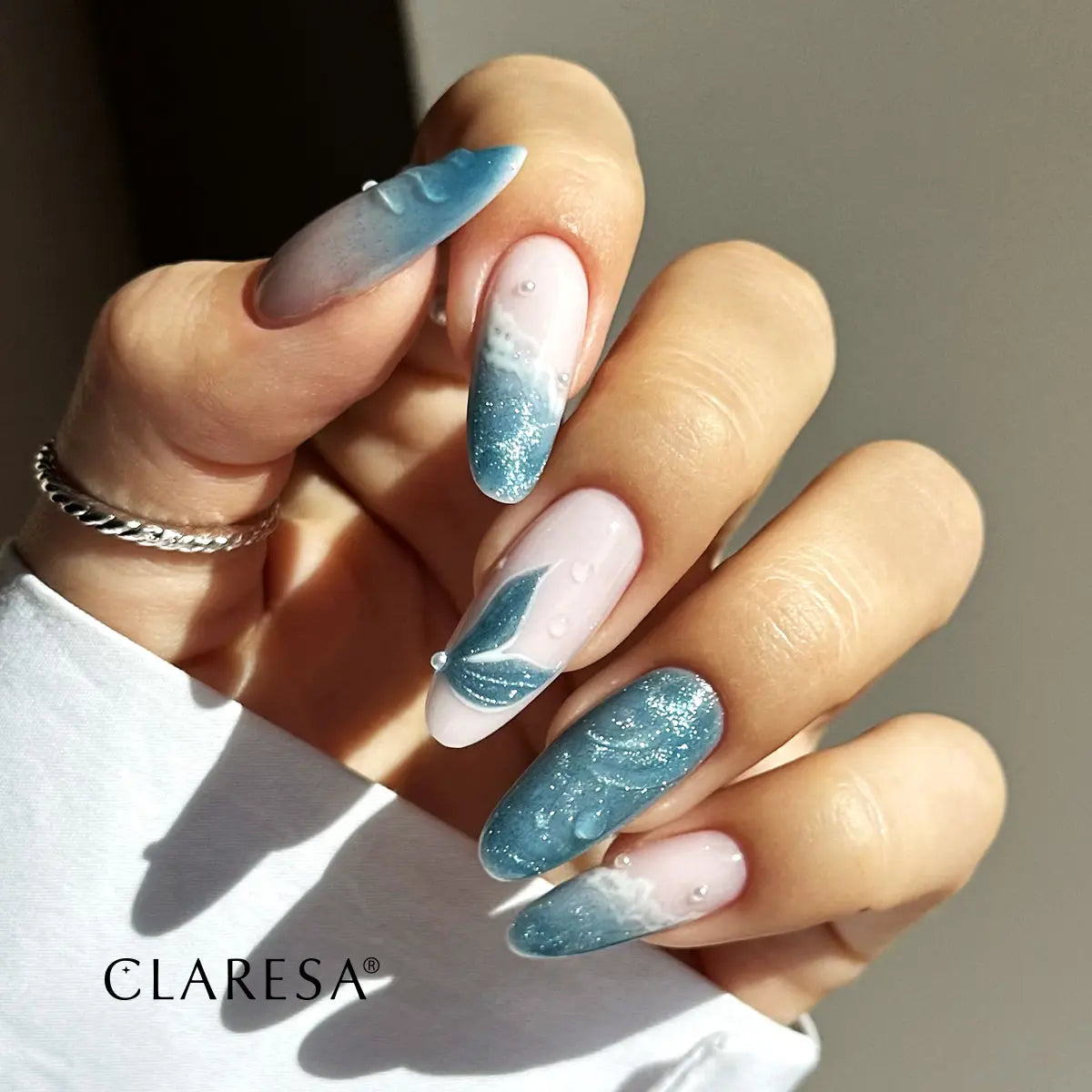 Claresa Lakier Hybrydowy Cat Eye Neon Turquoise 5g