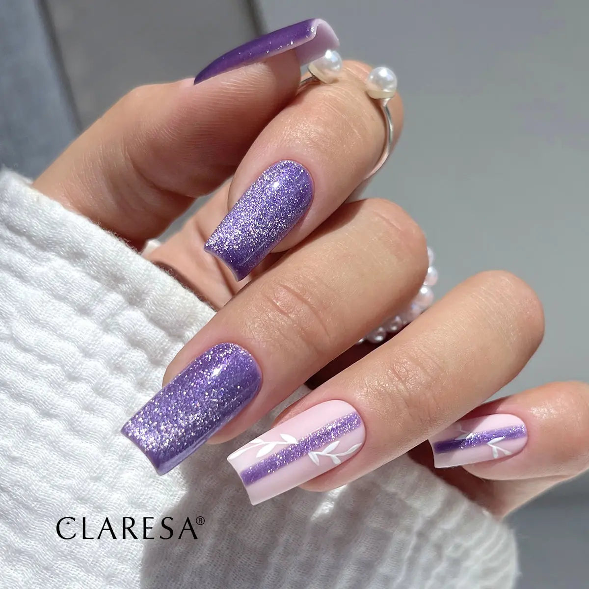 Claresa Lakier Hybrydowy Cat Eye Neon Purple 5g