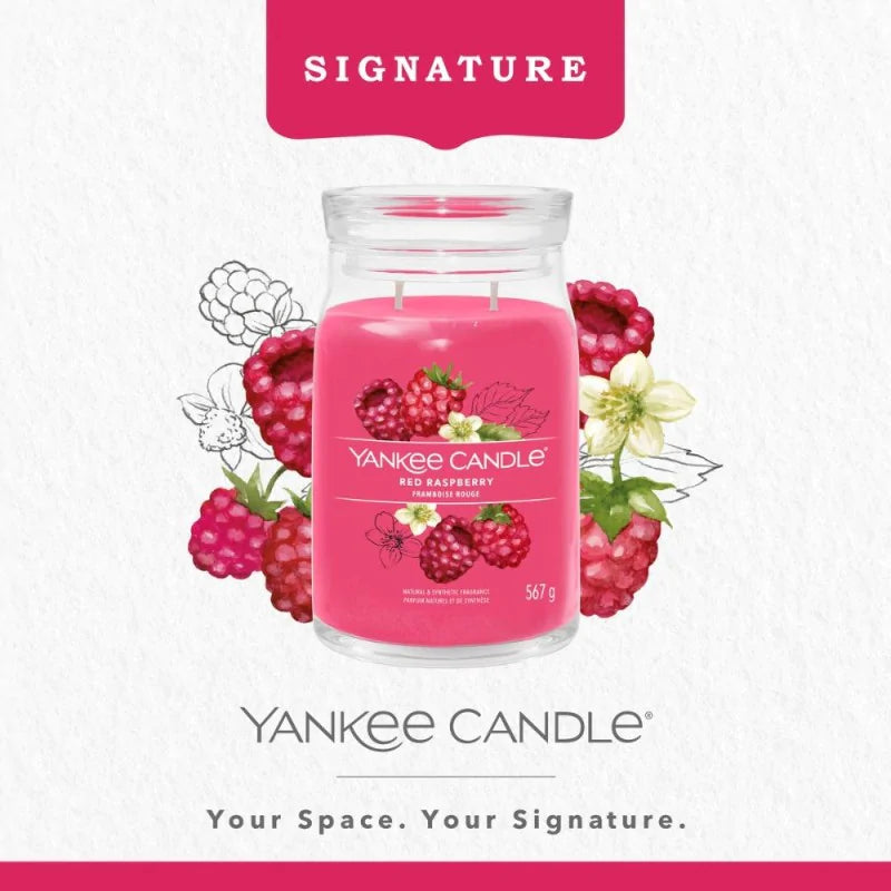 Yankee Candle Signature Świeca Zapachowa Duża Red Raspberry