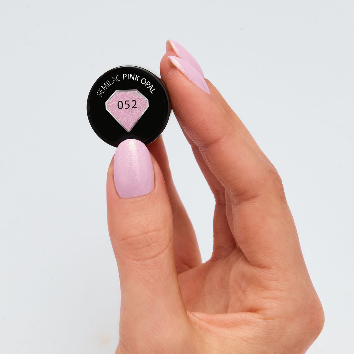 Lakier Hybrydowy Semilac 052 Pink Opal - Transparentny - 7 Ml