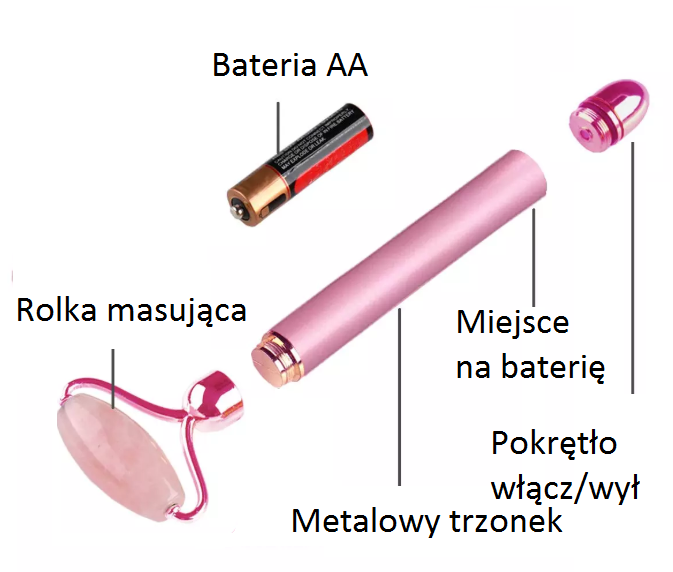 Lash Brow Roller wałek masażer do twarzy Wibrujący Premium