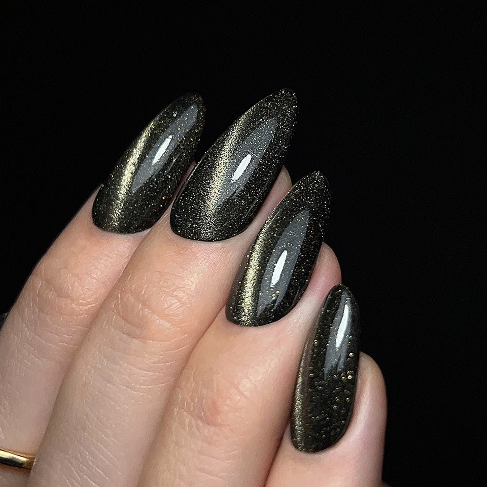 Slowianka - Top Coat No Wipe Flash Cat Eye Gold 10g