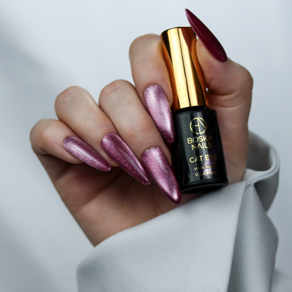 Boska Nails Lakier Hybrydowy Viral Cat Eye Viral Mars No 496 6ml