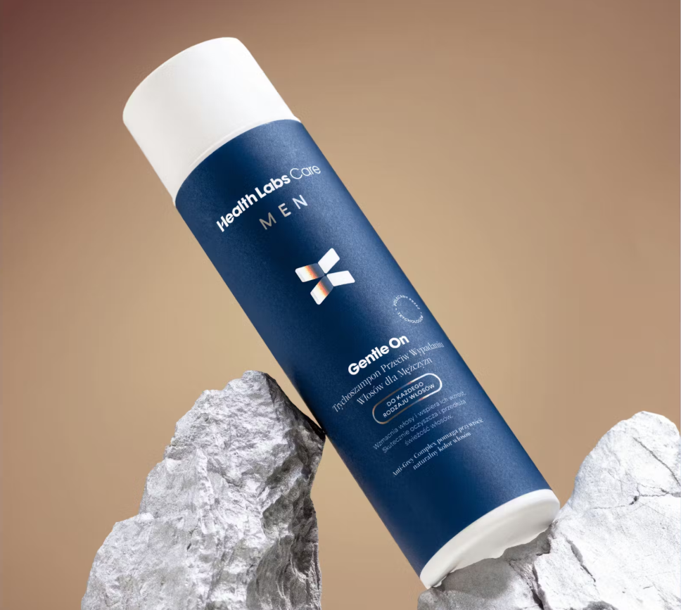 Health Labs Care Gentle On Trychoszampon Przeciw Wypadaniu Włosów Dla Mężczyzn 250ml