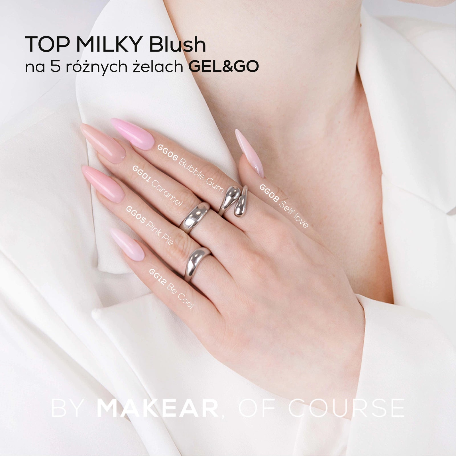 Makear Top No Wipe Milky Blush 8 ml
