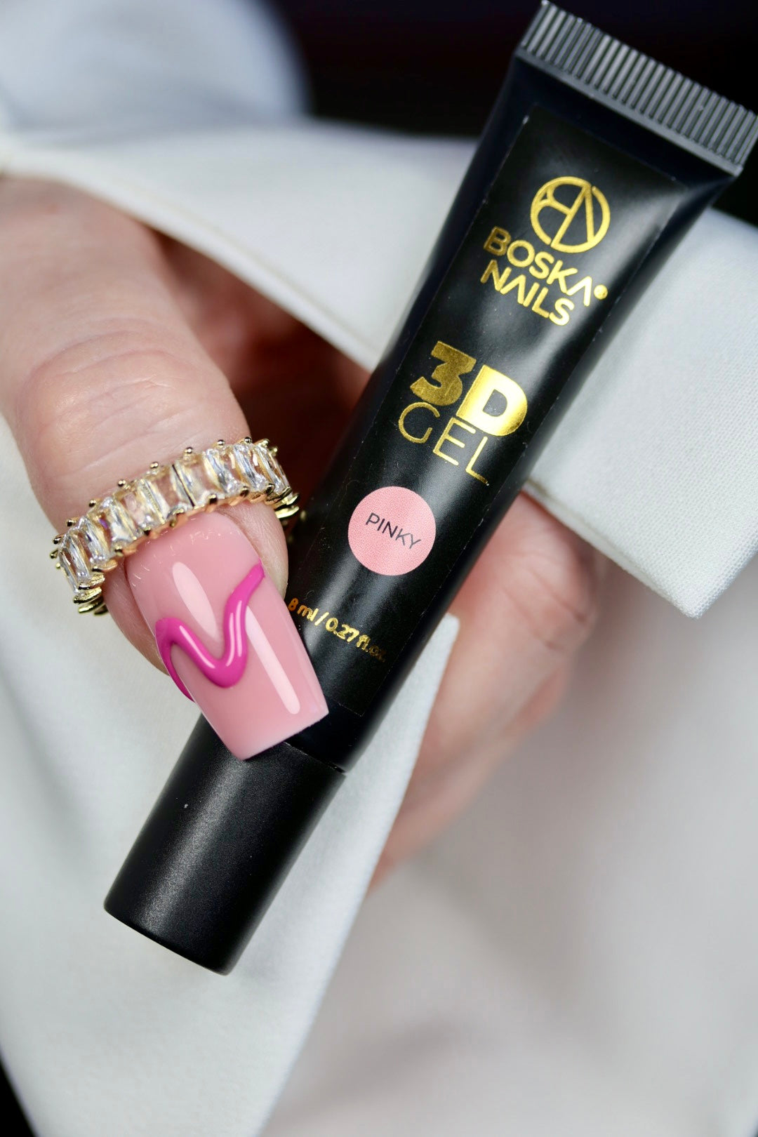Boska Nails GEL 3D Żel Do Zdobień Pink 8ml