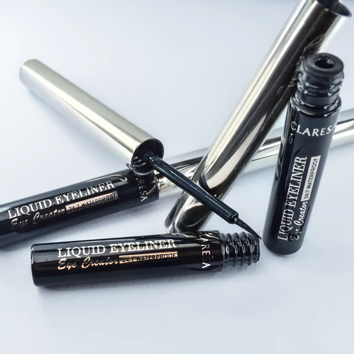 Claresa Waterproof Liquid Eyeliner Eye Creator Wodoodporny Eyeliner W Płynie 01 Black, 3g