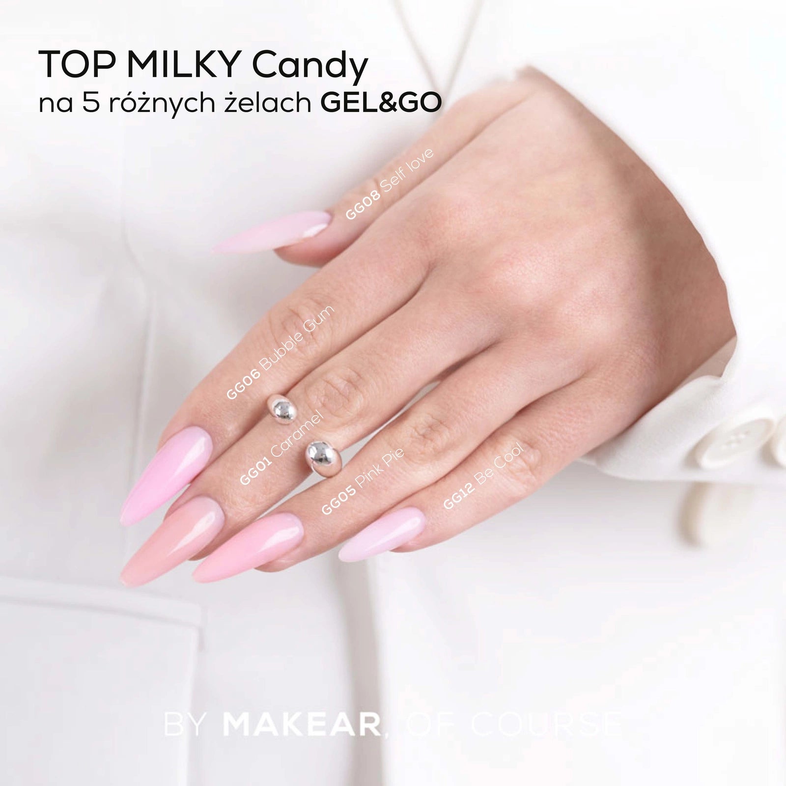 Makear Top No Wipe Milky Candy 8 ml