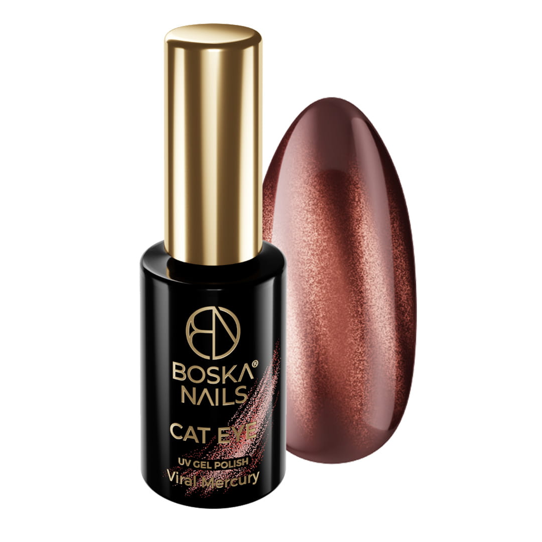 Boska Nails Boska Nails Hybrid-Nagellack Viral Cat Eye Viral Mercury No 498 6ml