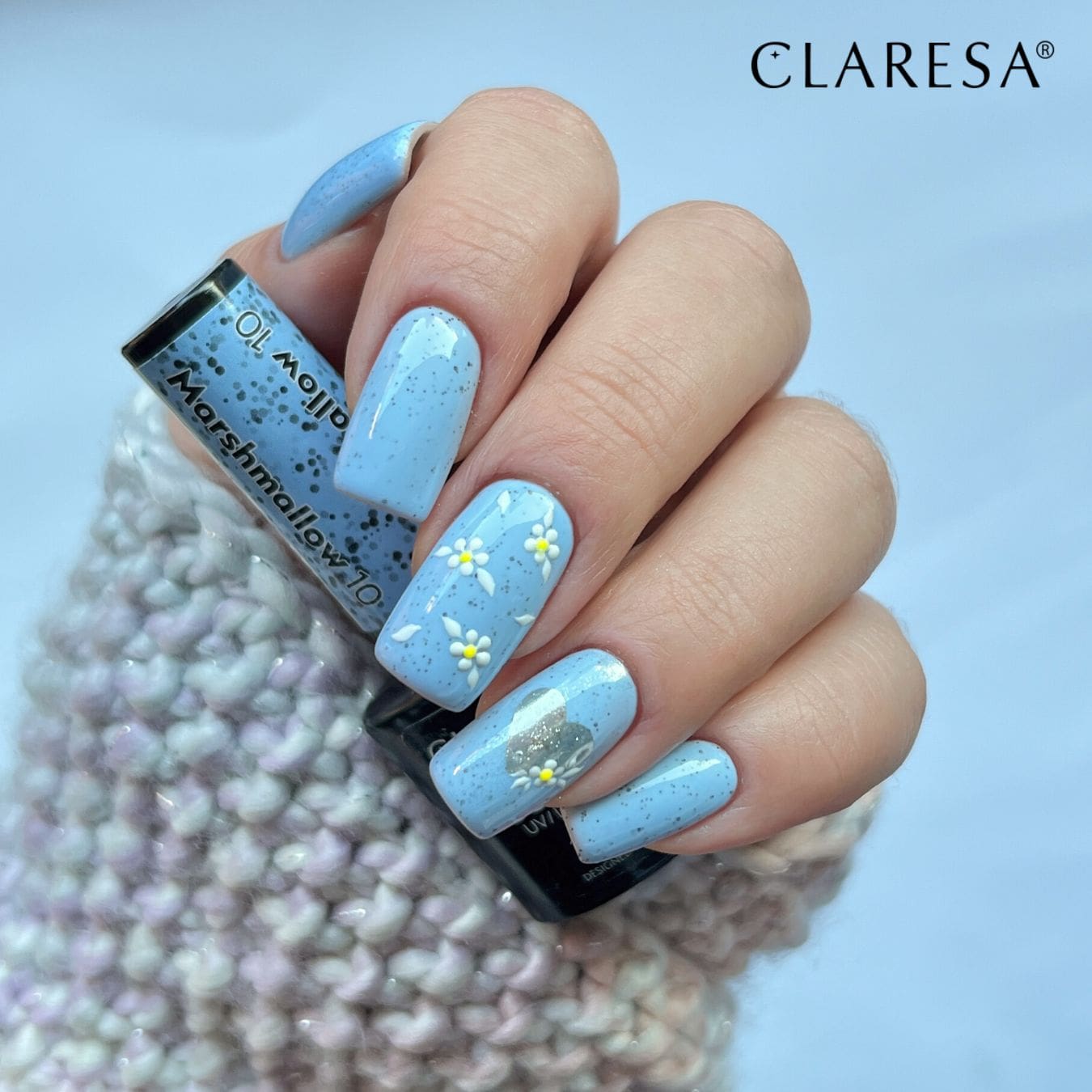 Claresa - Lakier hybrydowy MARSHMALLOW 10 -5g