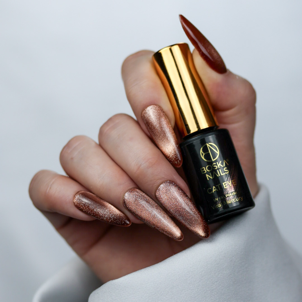 Boska Nails Lakier Hybrydowy Viral Cat Eye Viral Mercury No 498 6ml