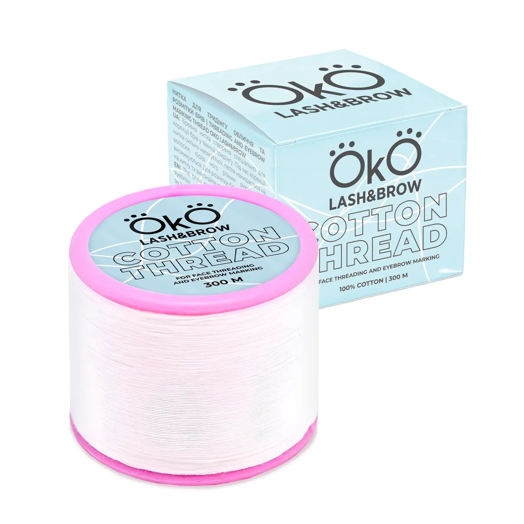 OKO Nitka Do Nitkowania Twarzy I Wyznaczania Kształtu Brwi Cotton Thread 300 M