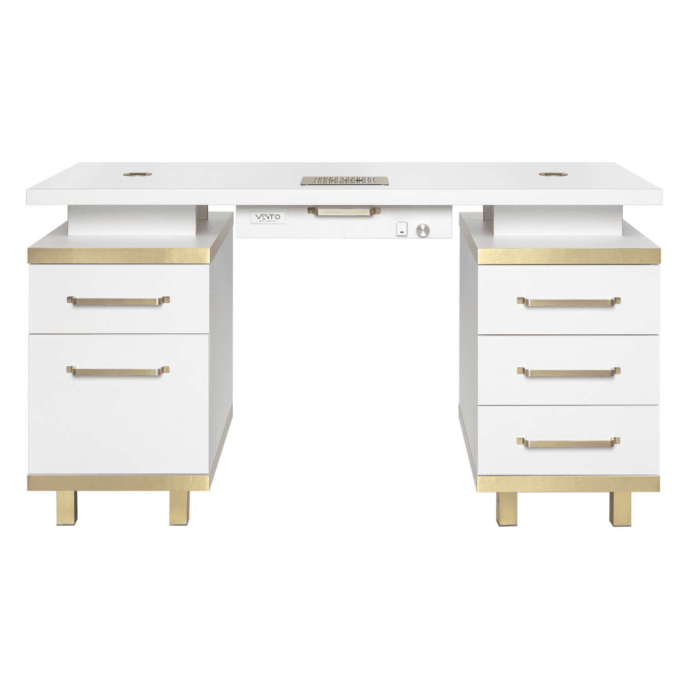 Vento Beauty Biurko Elegante Bianco Z Pochłaniaczem Pyłu Vento Pro Plus