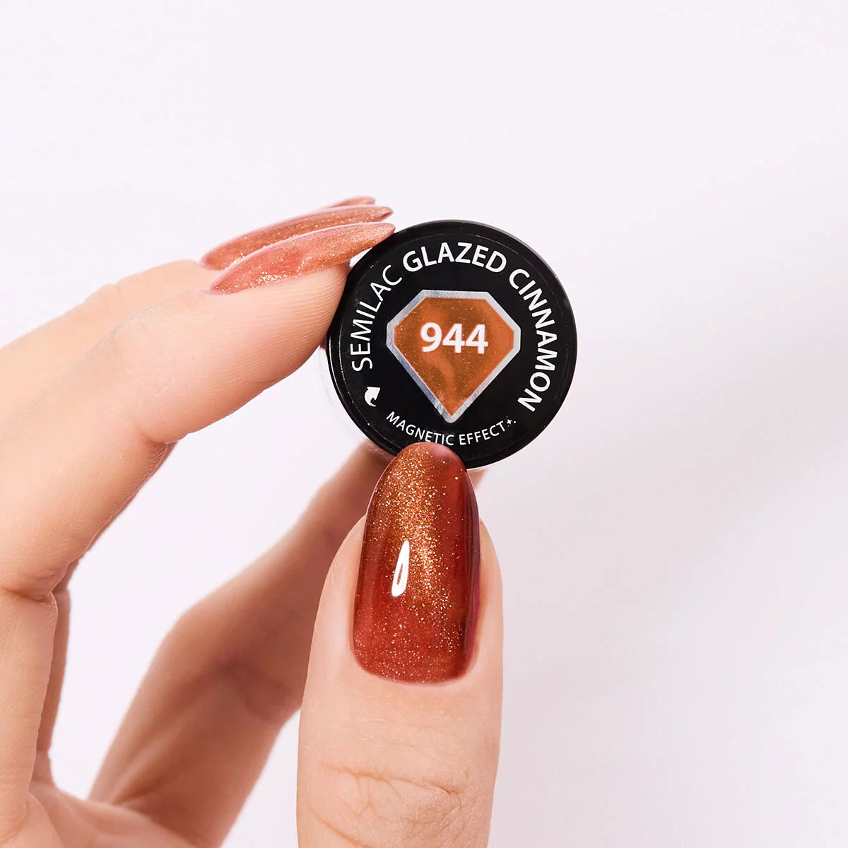 Semilac Lakier Hybrydowy 944 Glazed Cinnamon 7 ml