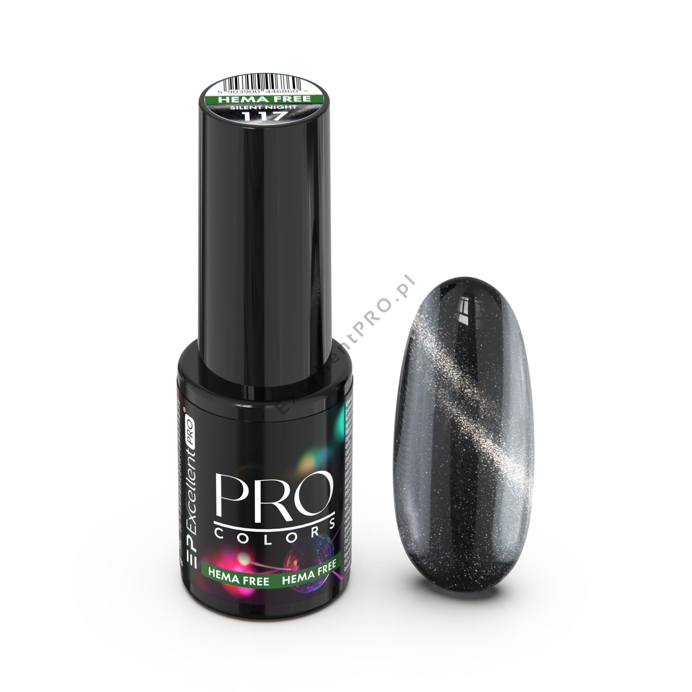 Excellent Pro Colors Hema Free Cat Eye 117 Silent Night 7g