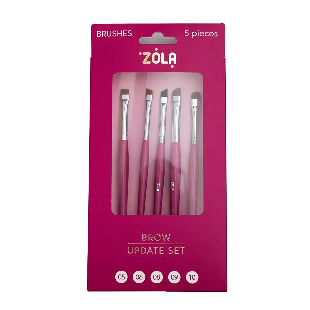 Zola Zestaw Pędzli Do Brwi Brow Update Set, 05, 06, 08, 09, 10 5 szt
