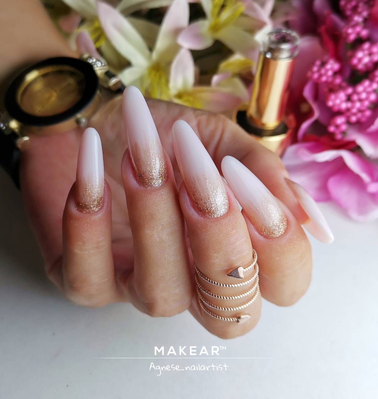Makear Baza Do Lakierów Hybrydowych Builder Base Milky 8 ml