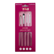 Zola Zestaw Pędzli Do Brwi Brow Update Set, 07, 11, 12, 15 4 Szt