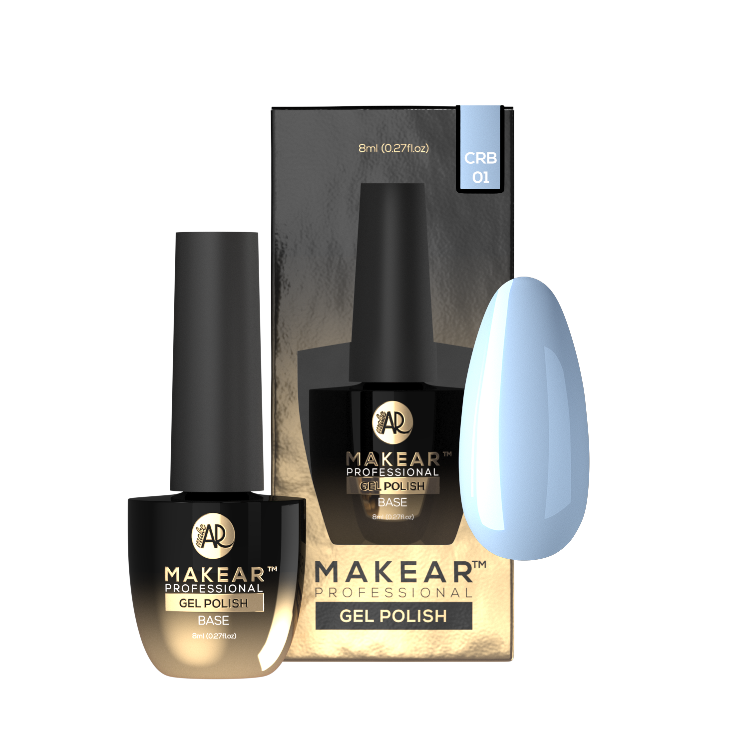 Makear Baza Kauczukowa Color Rubber Base CRB01 Blue 8 ml