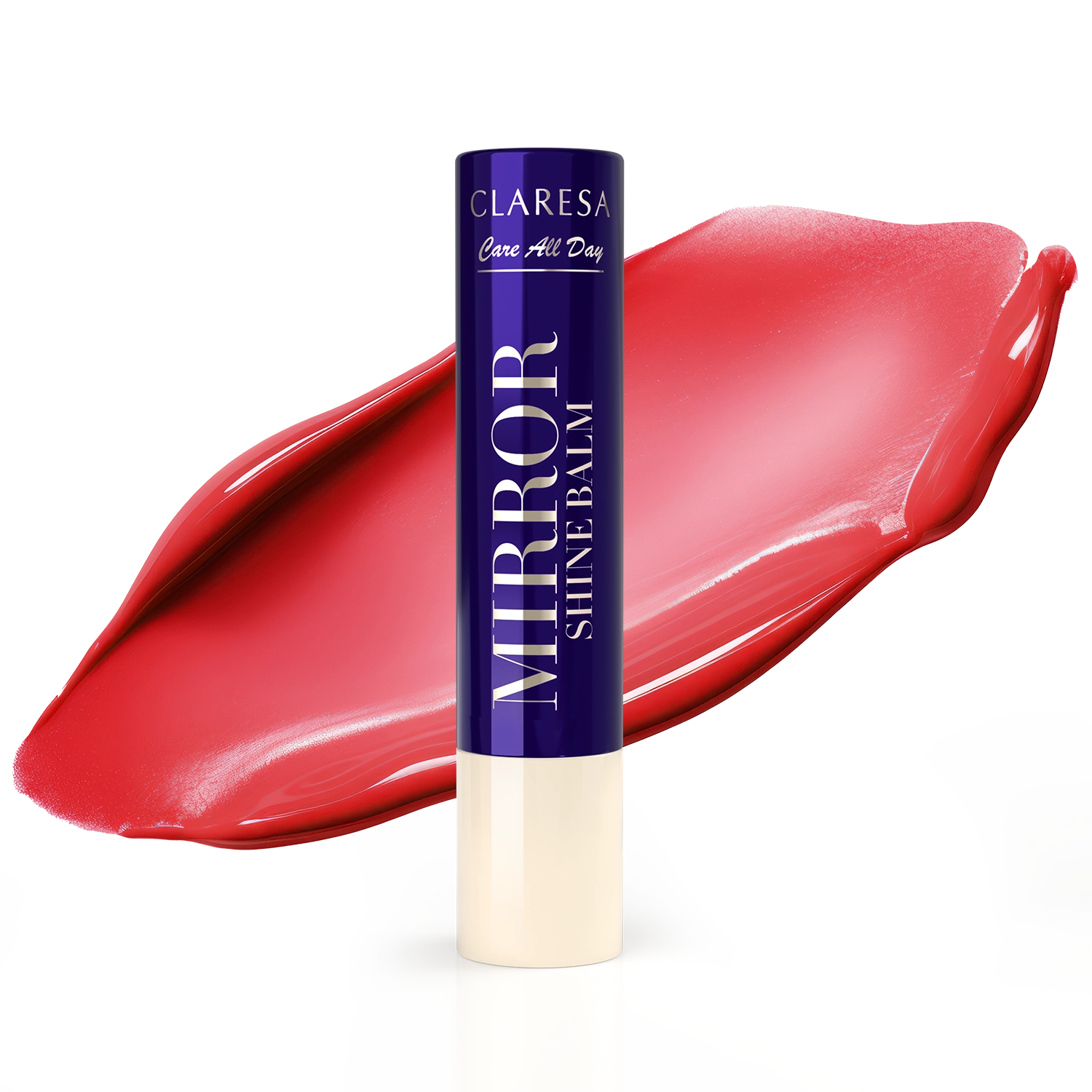 Claresa Care All Day Mirror Shine Balm Błyszczyk W Sztyfcie Queen of Hearts, 3g