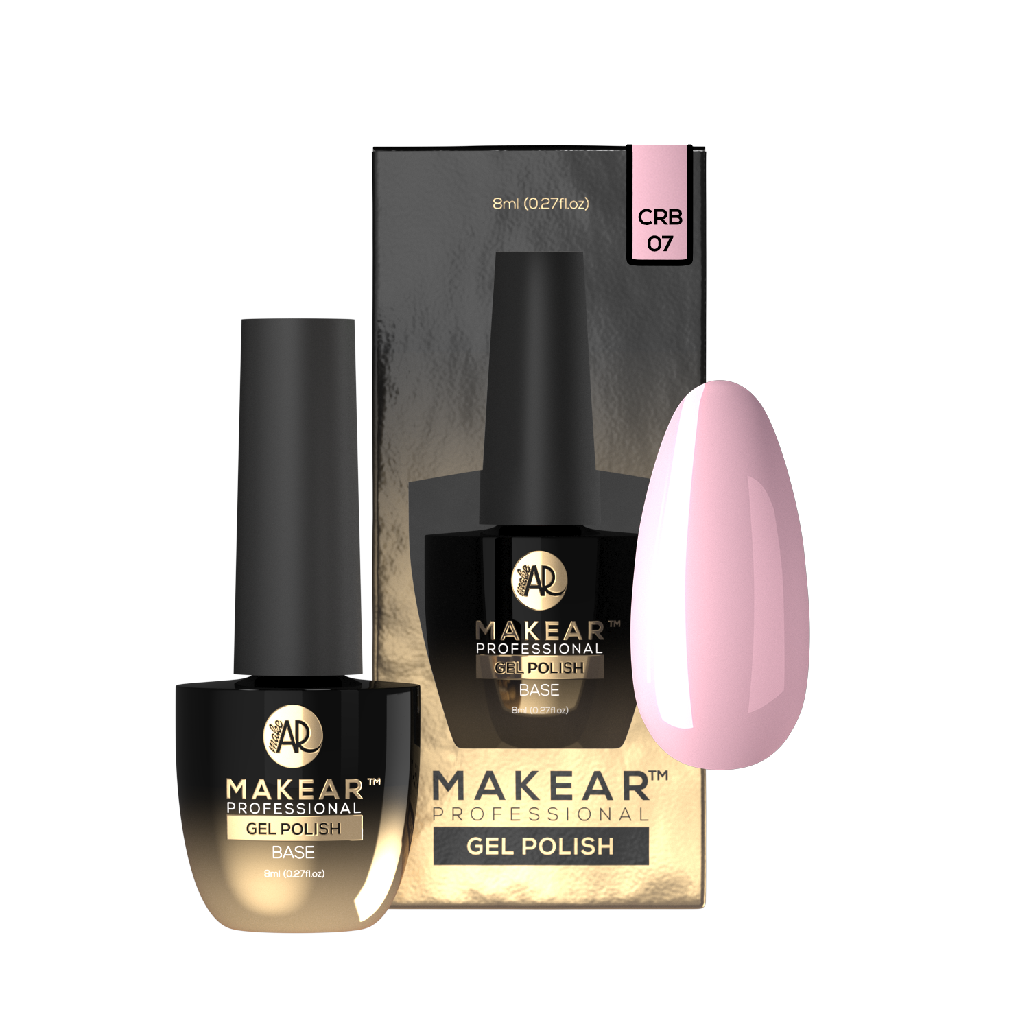 Makear Baza Kauczukowa Color Rubber Base CRB07 Coral 8 ml