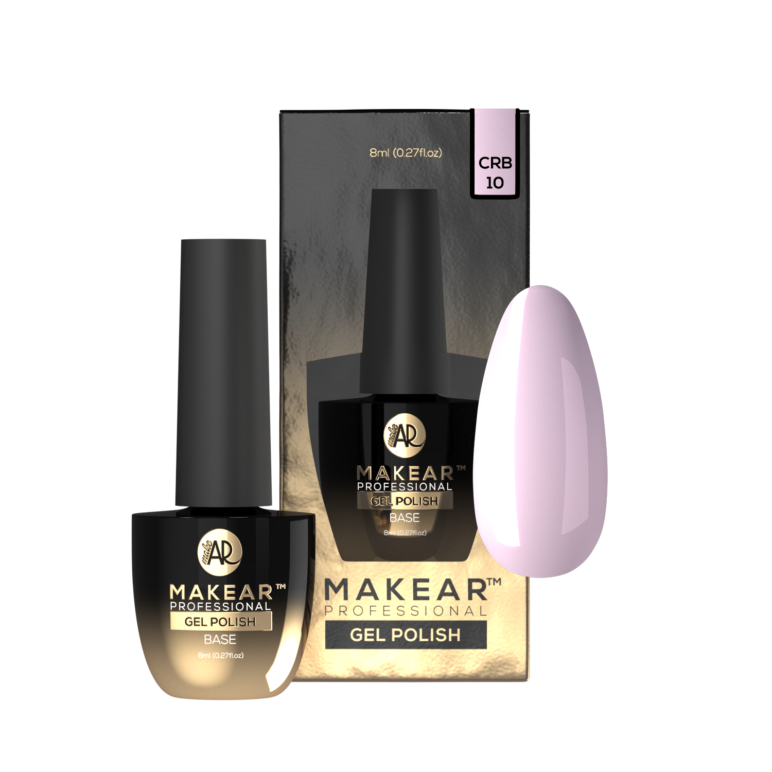 Makear Baza Kauczukowa Color Rubber Base CRB10 Light Pink 8 ml