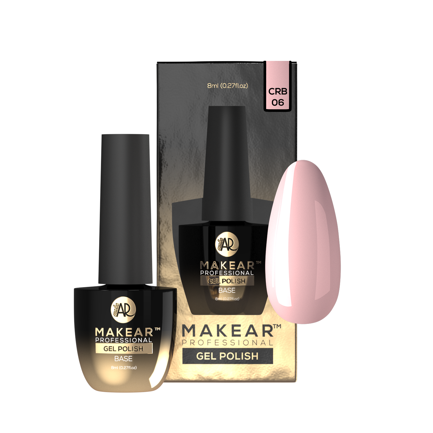 Makear Baza Kauczukowa Color Rubber Base CRB06 Peach 8 ml