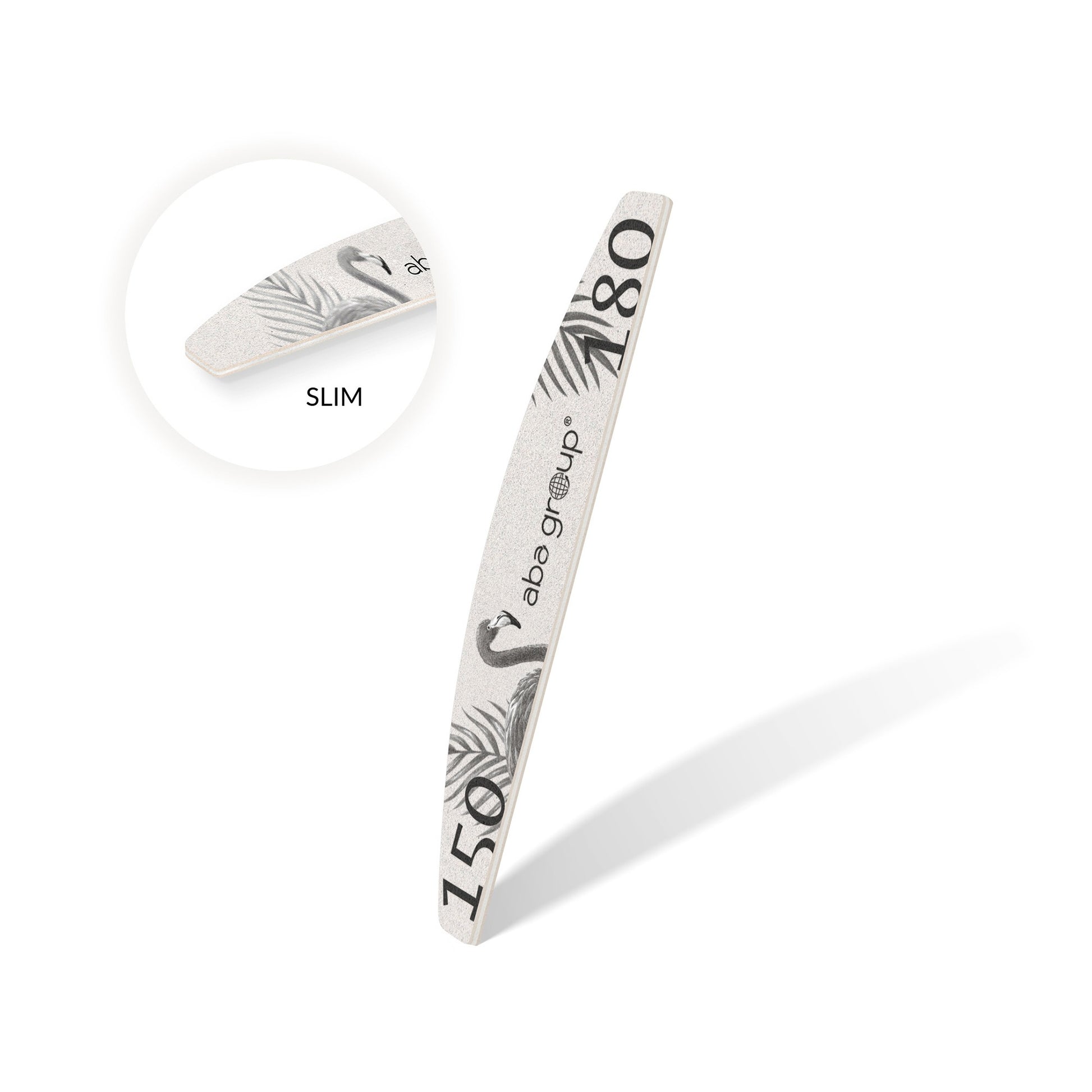 Aba Group Pilnik Do Paznokci Półksiężyc 150/180 Slim - Flaming